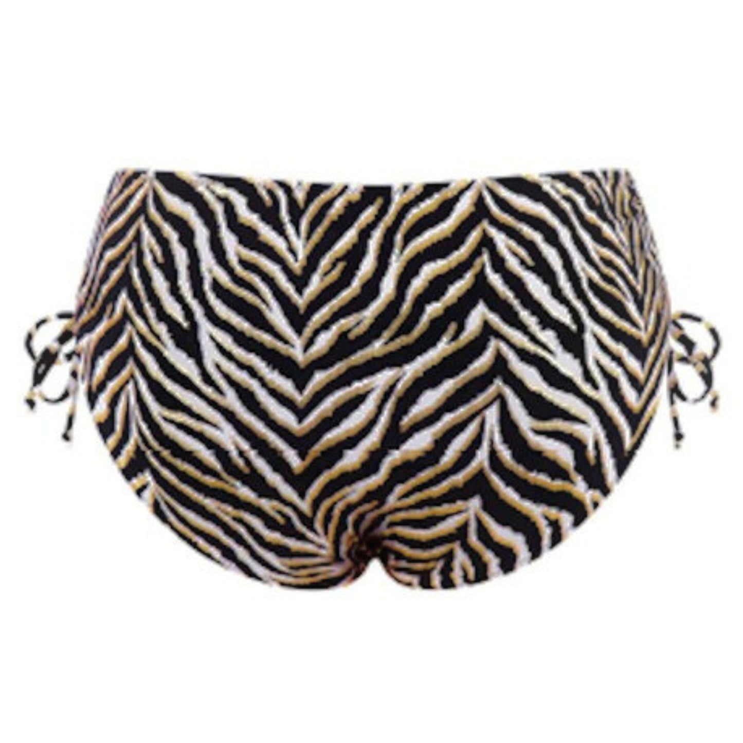 Bas maillot de bain taille haute imprimé ZEBRE