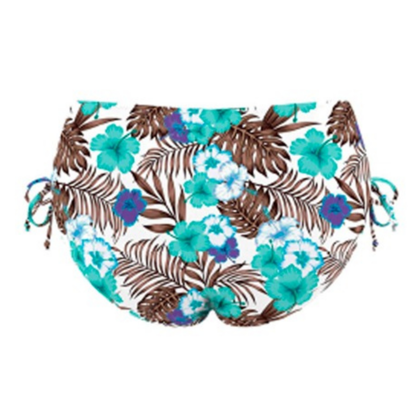 Bas maillot de bain taille haute BLEU TROPICAL