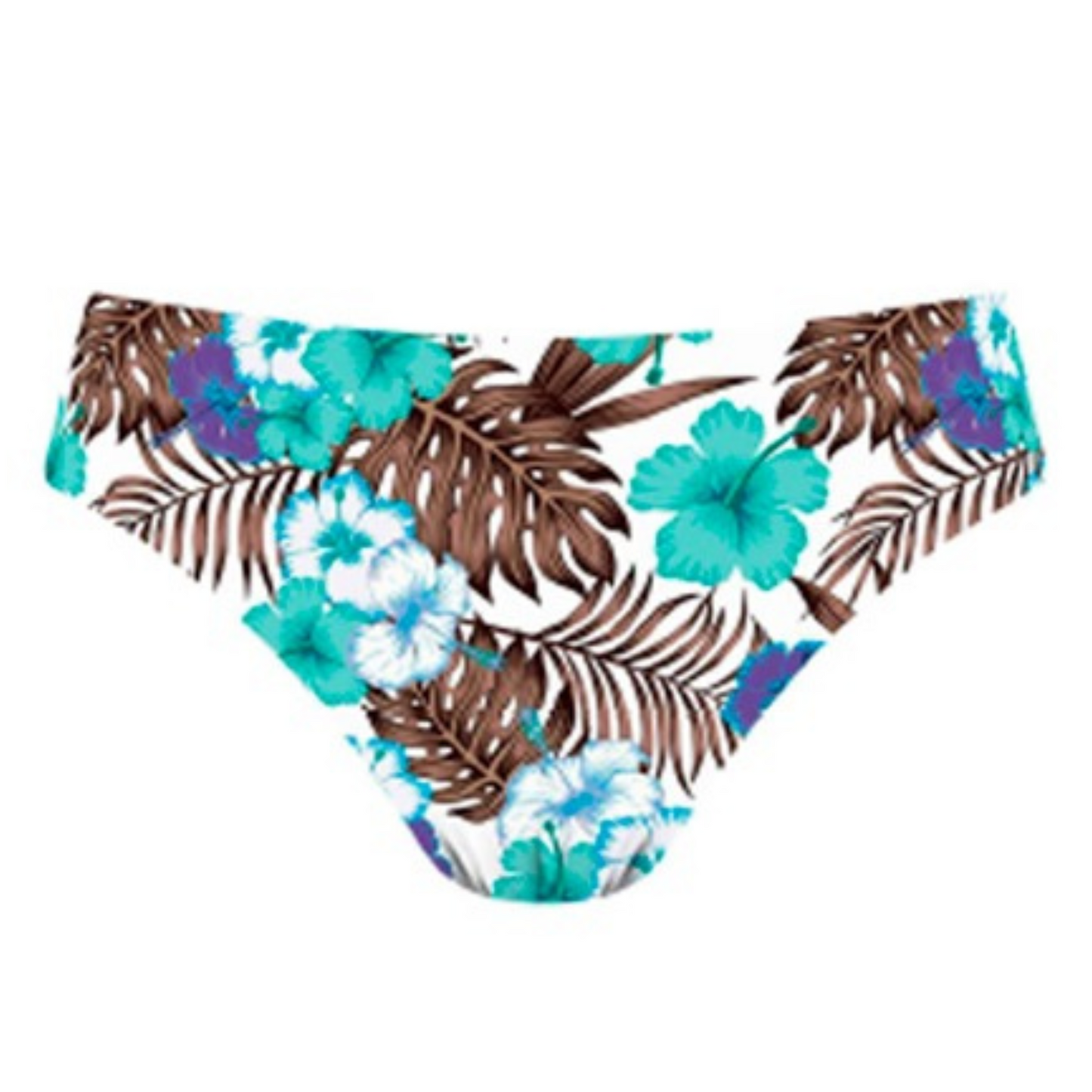 Bas maillot de bain classique imprimé BLEU TROPICAL