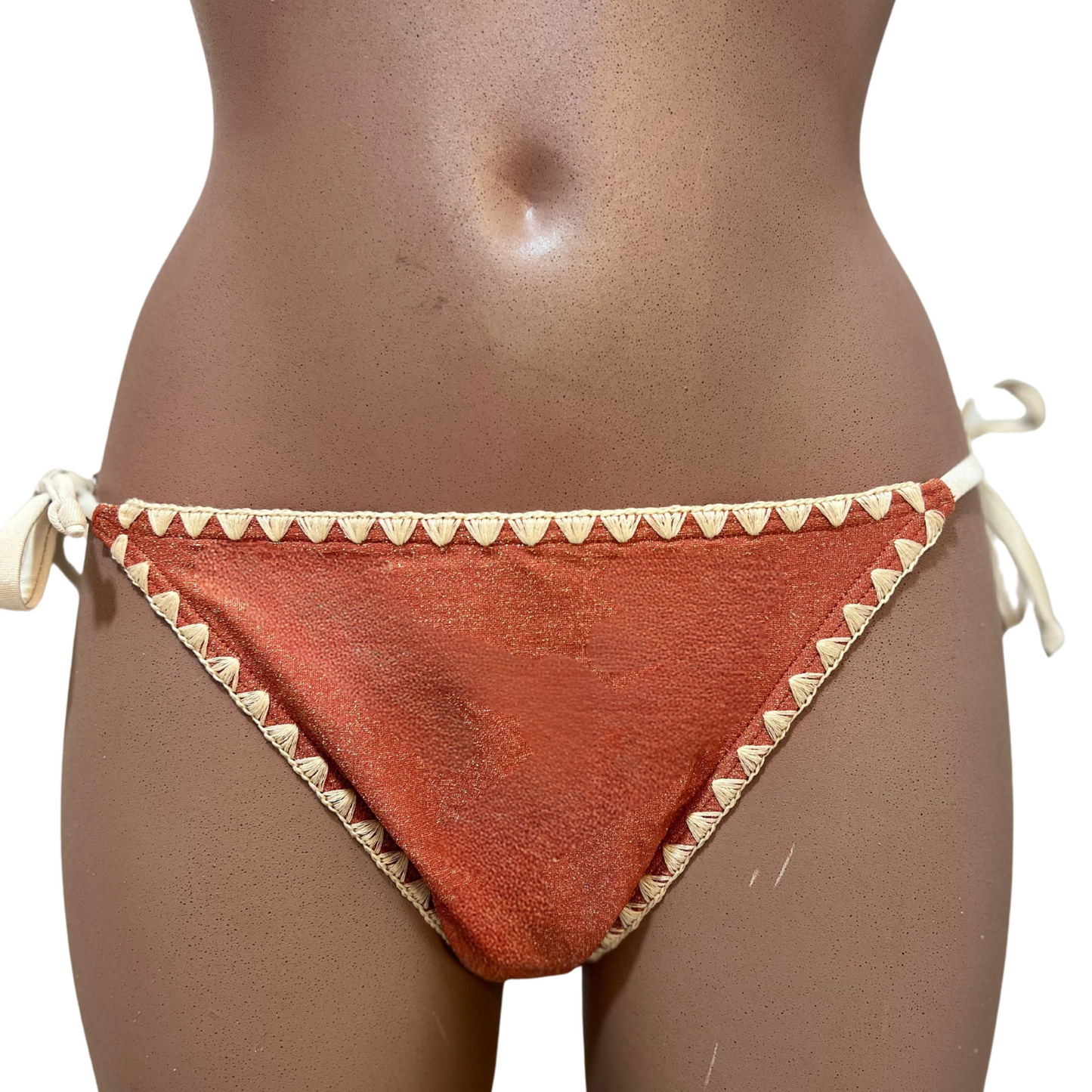 Bas maillot de bain 2pièces culotte noué LEA GOLD