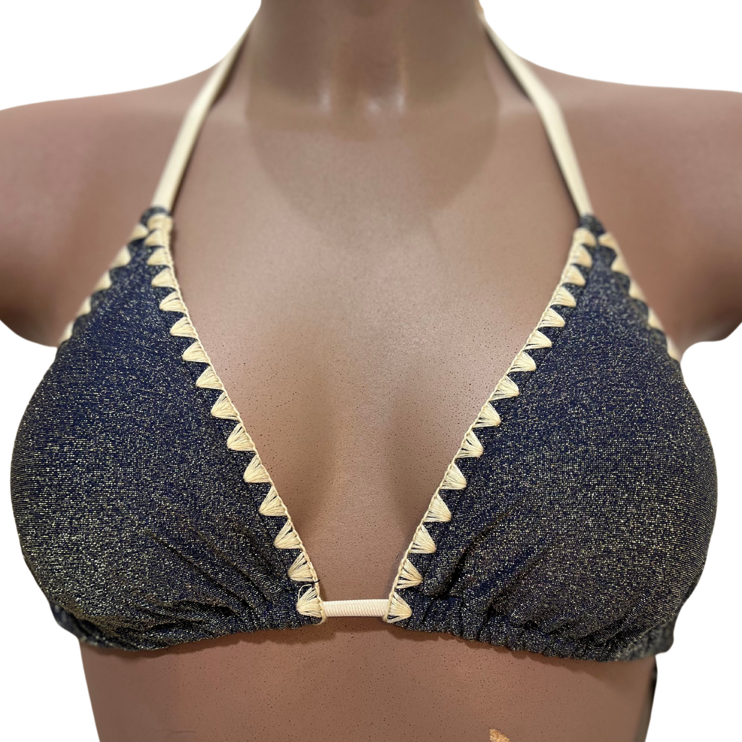 Haut maillot de bain 2pièces triangle LÉA GOLD