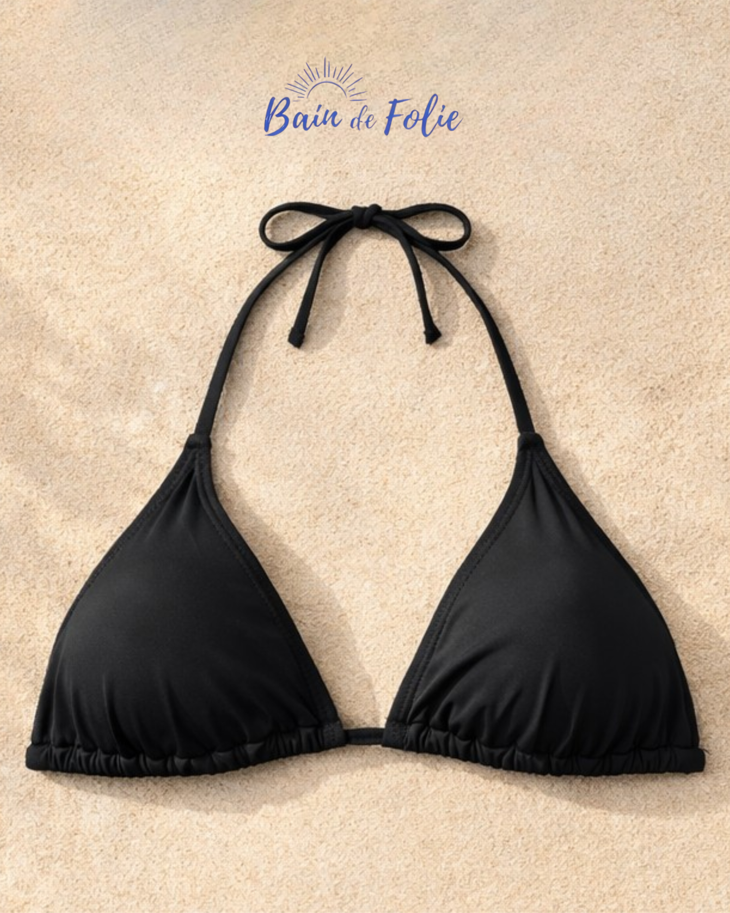 Haut Triangle - Bain de folie - Noir