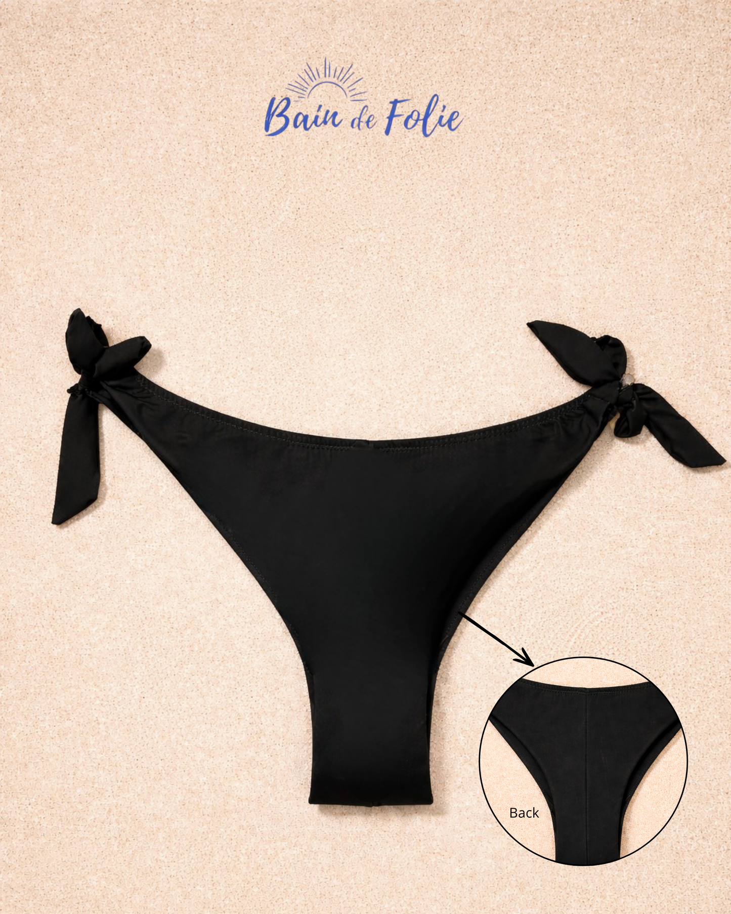 Bas Tanga - Bain de folie - Noir
