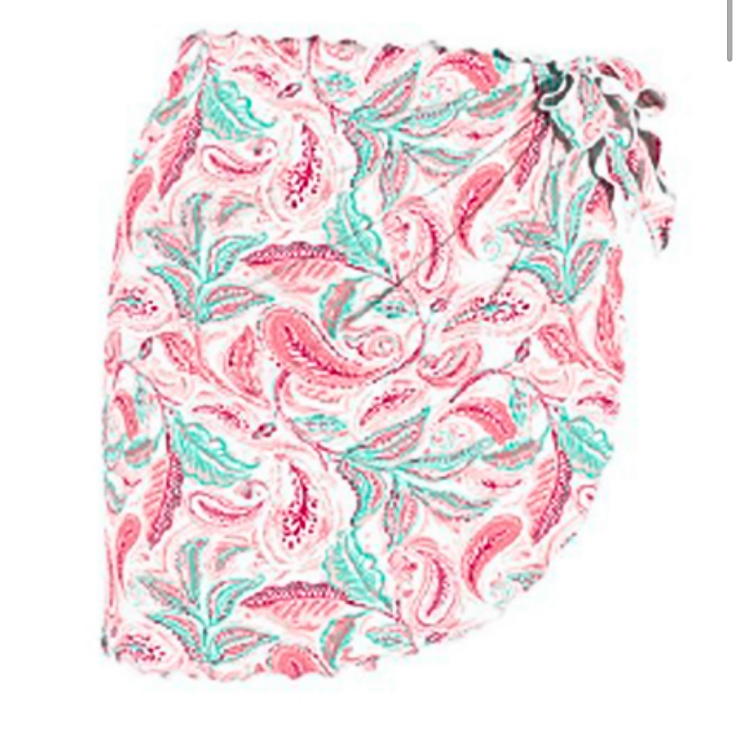 Paréo de plage court imprimé ARABESQUE