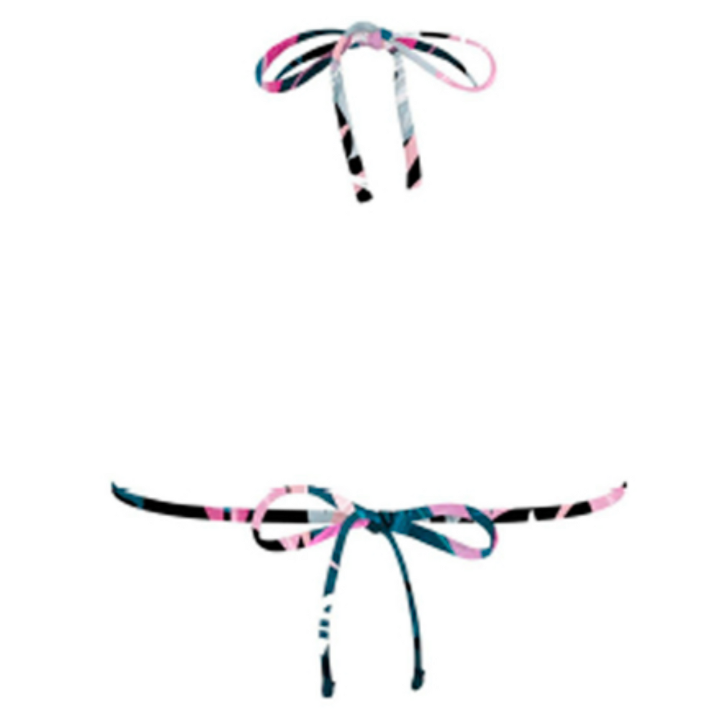 Haut maillot de bain triangle imprimé EXOTIQUE