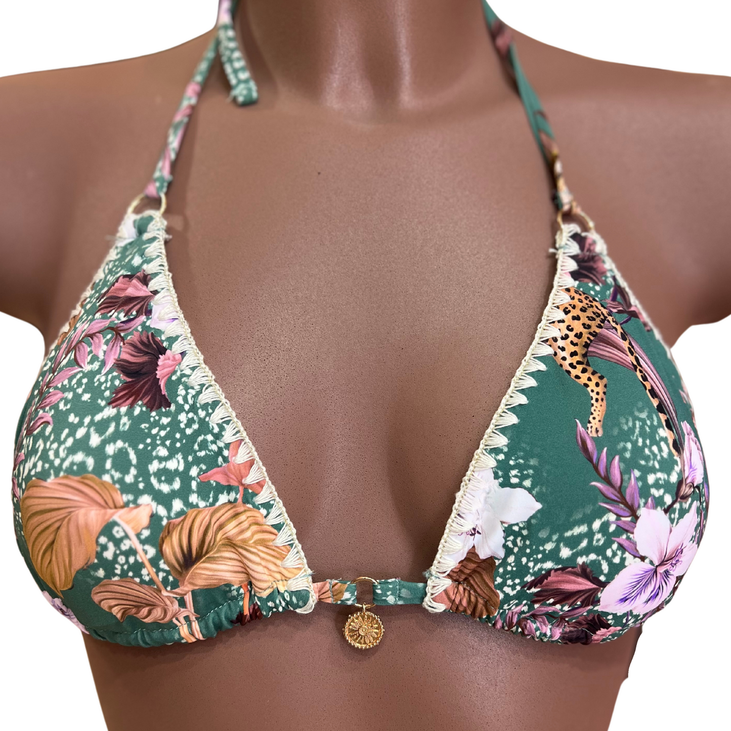 Haut maillot de bain 2pièces imprimé ZORA