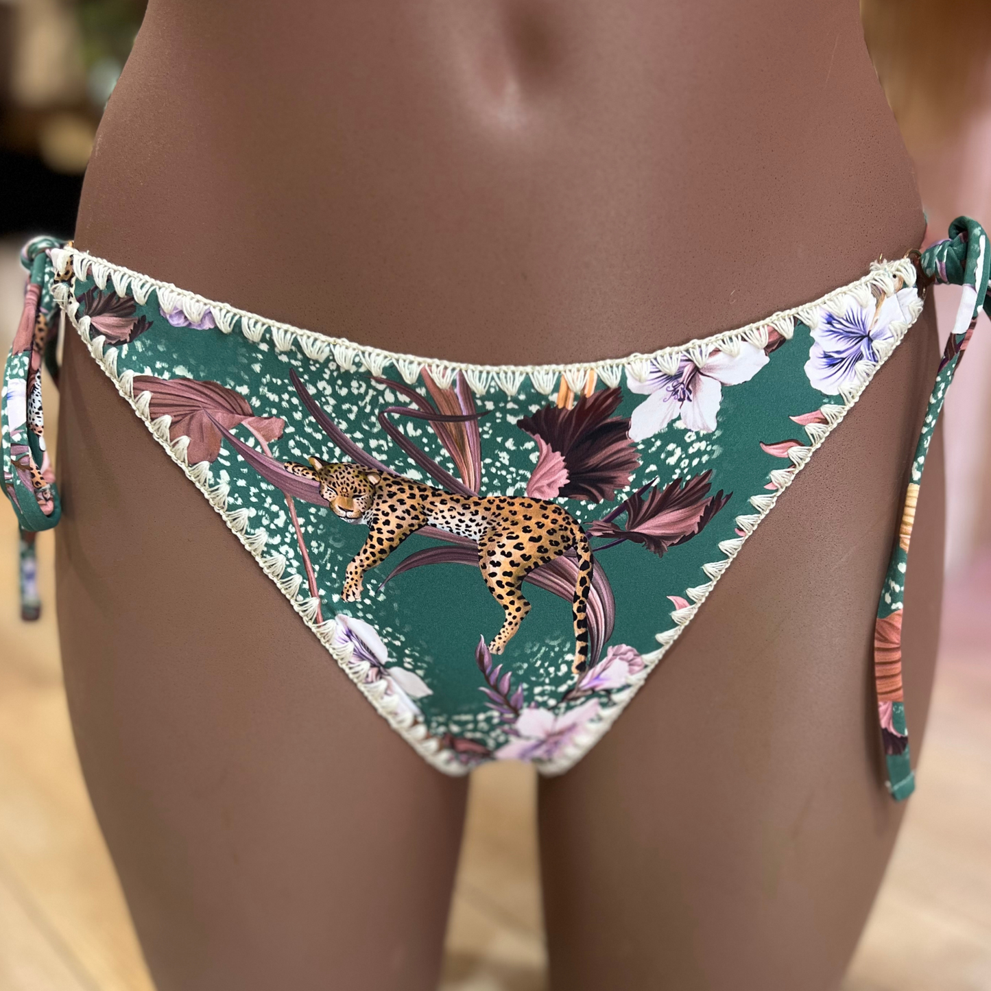 Bas maillot de bain 2pièces imprimé ZORA