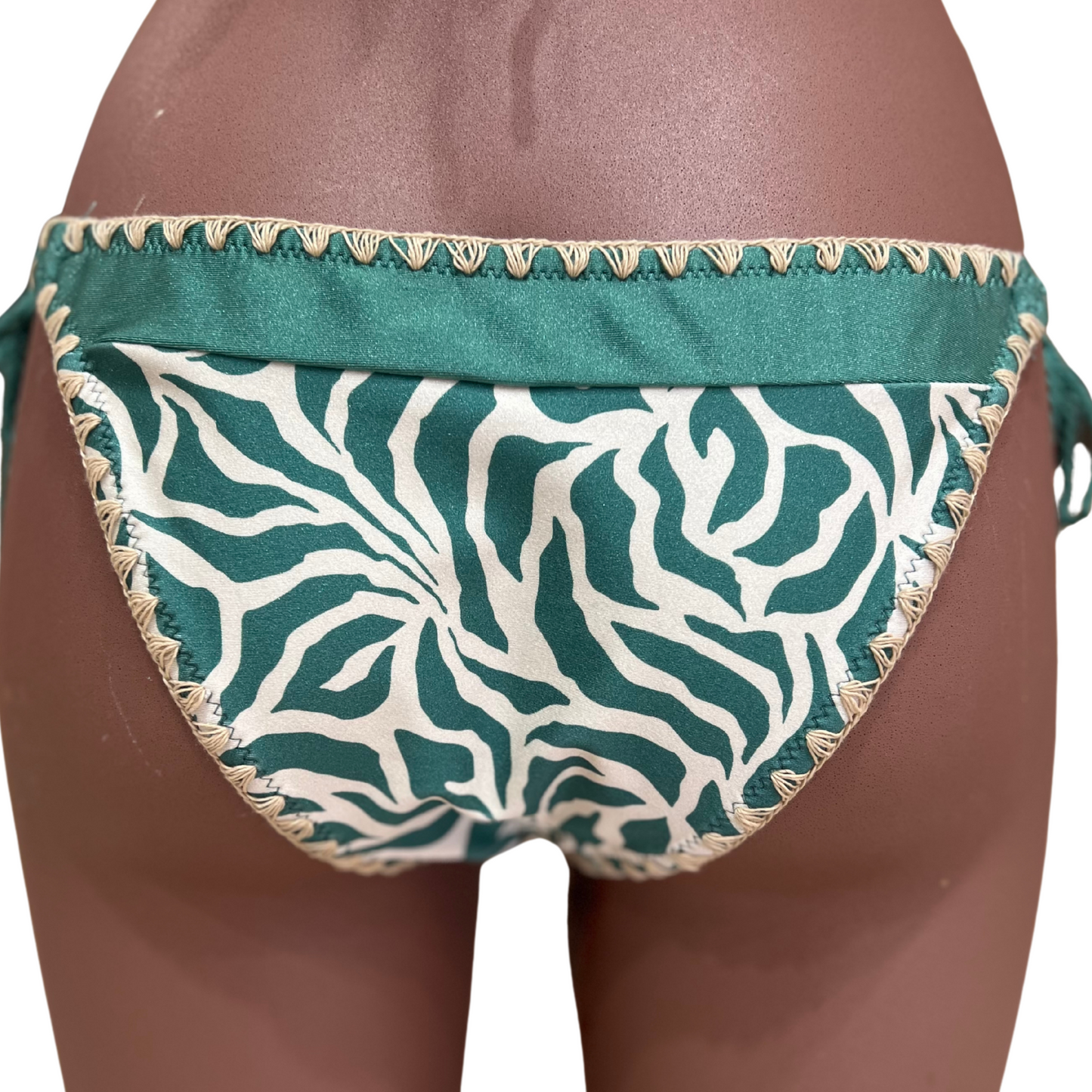 Bas maillot de bain 2pièces imprimé zèbre VICTORIA
