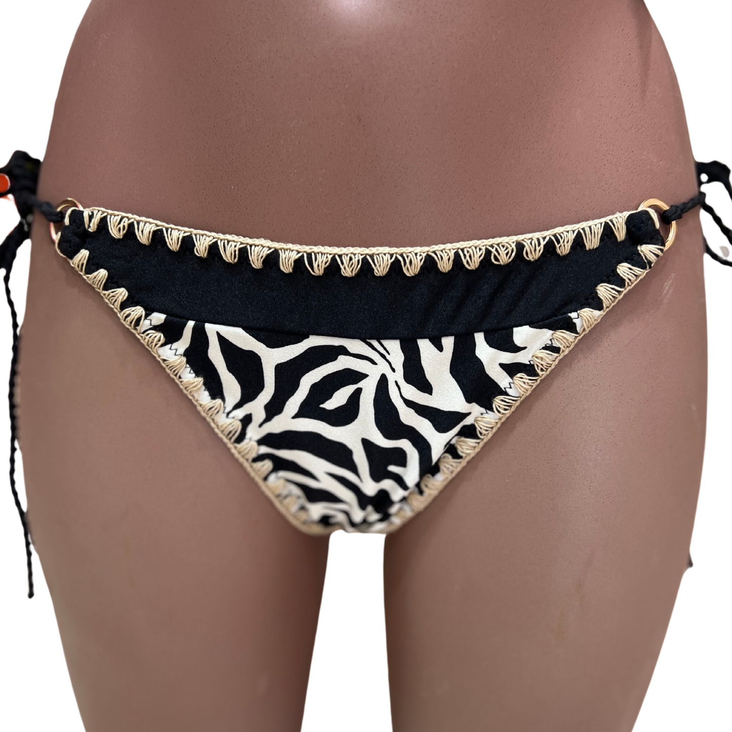 Bas maillot de bain 2pièces imprimé zèbre VICTORIA