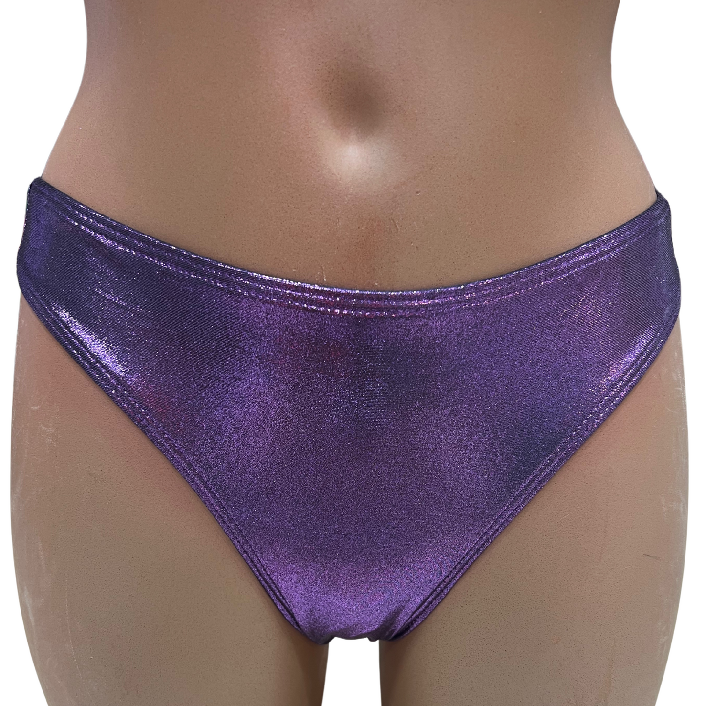 Bas maillot de bain 2pièces culotte classique lamé LAETITIA