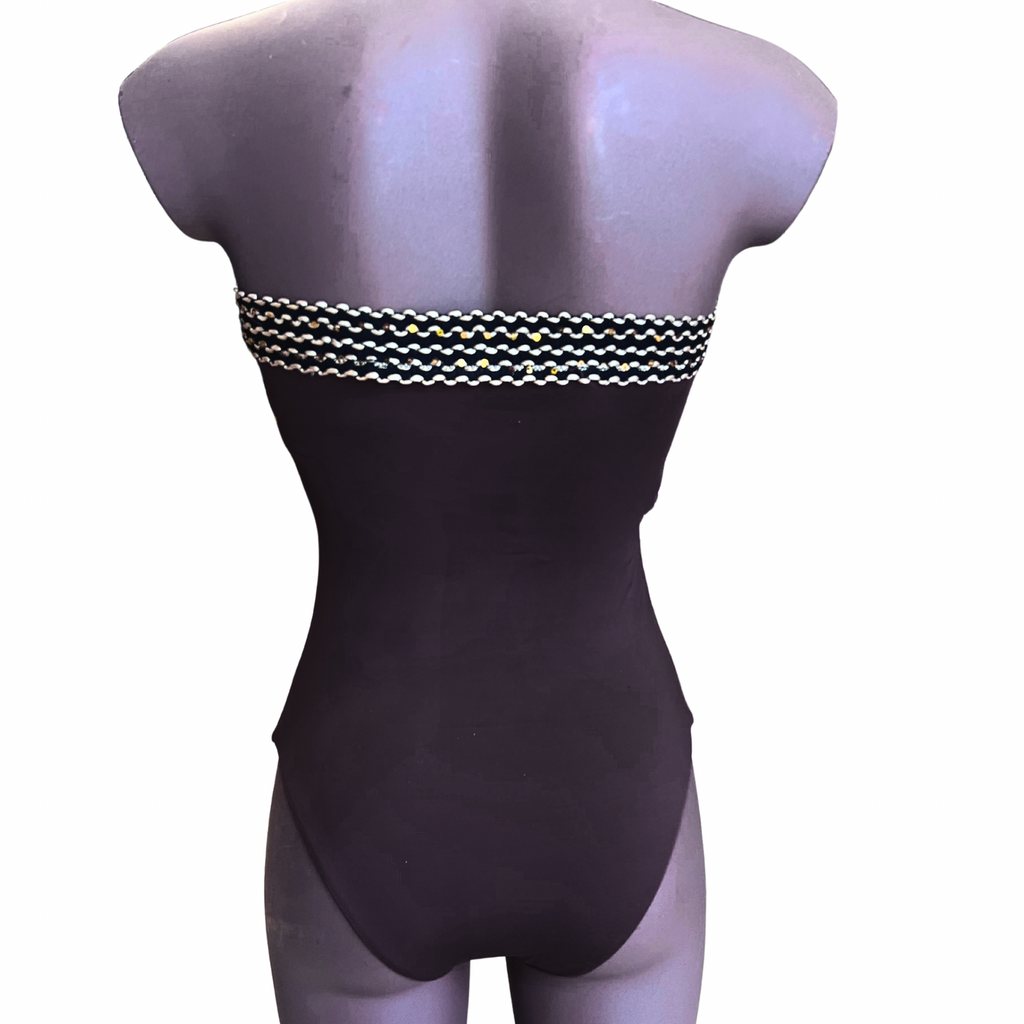 Maillot bustier limé JULIA