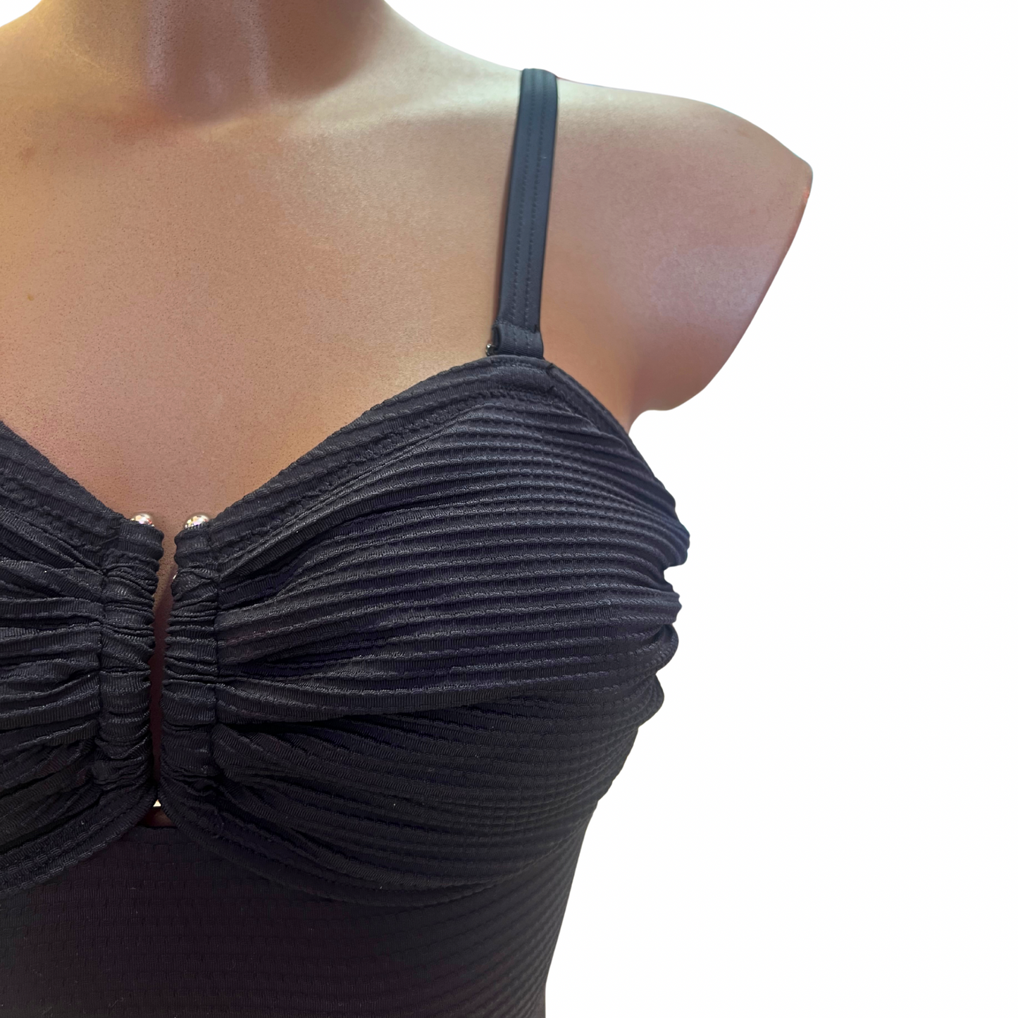Maillot de bain 1 pièce bonnet profond gaufré CAMILLE