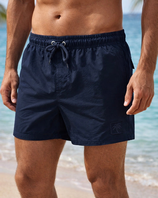 Short de bain SEERSUCKER - SunProject - Marine