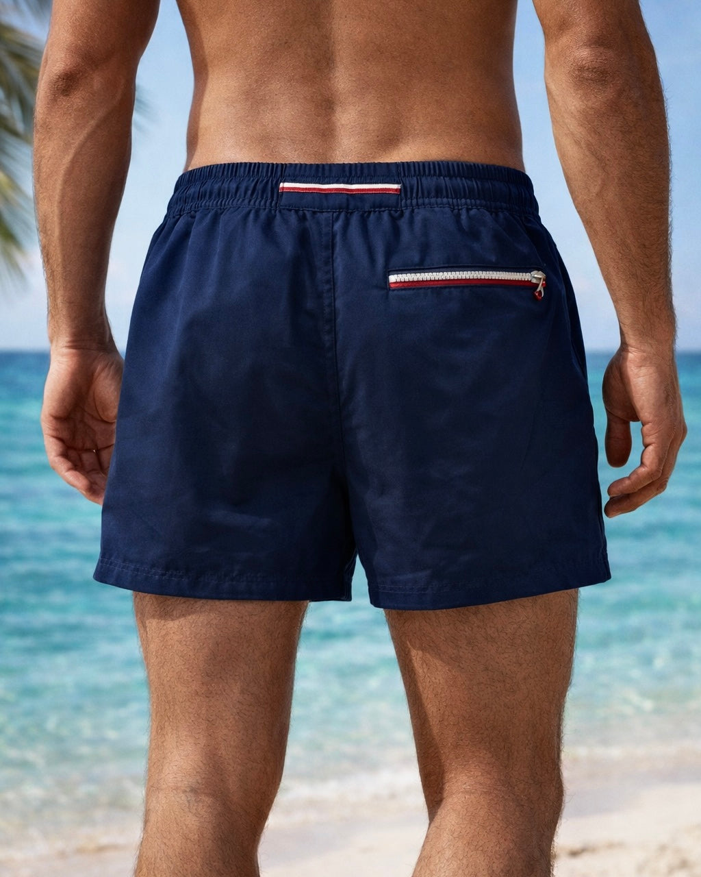 Short de bain SIGNATURE - Lagon Bleu - Unicolore