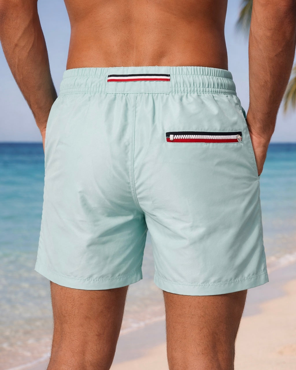 Short de bain SIGNATURE - Lagon Bleu - Unicolore