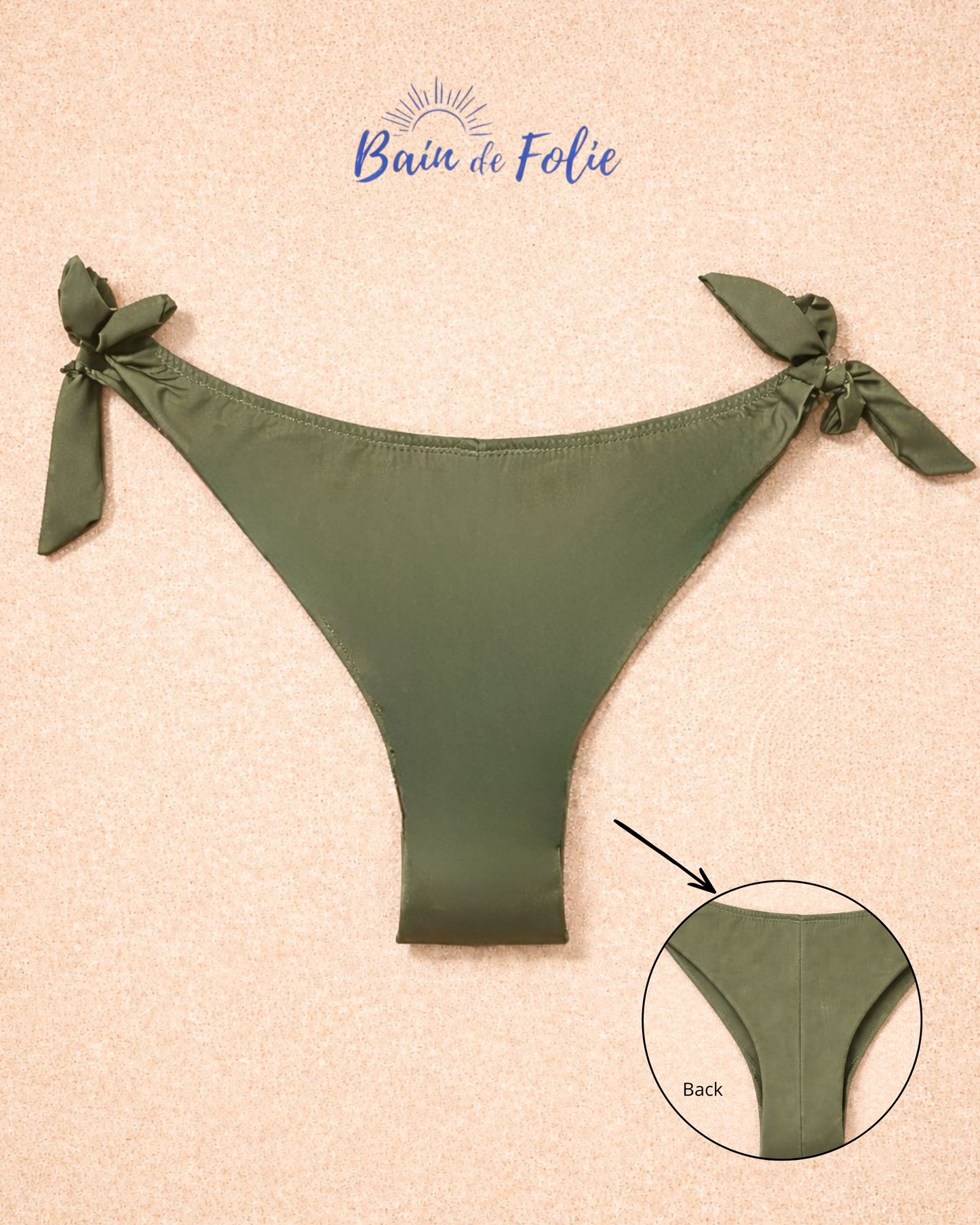 Bas Tanga - Bain de folie - Kaki