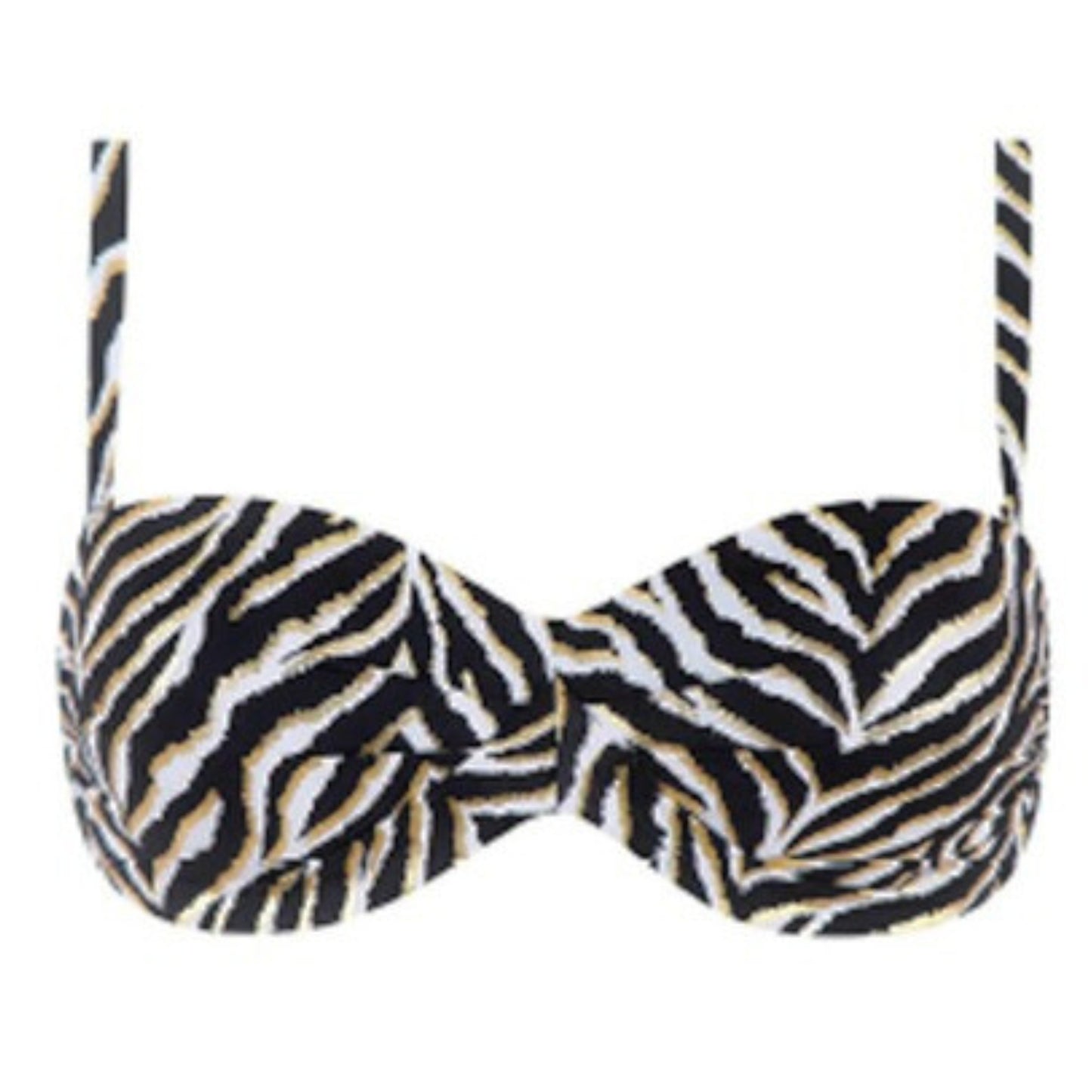 Haut maillot de bain bandeau imprimé ZÈBRE