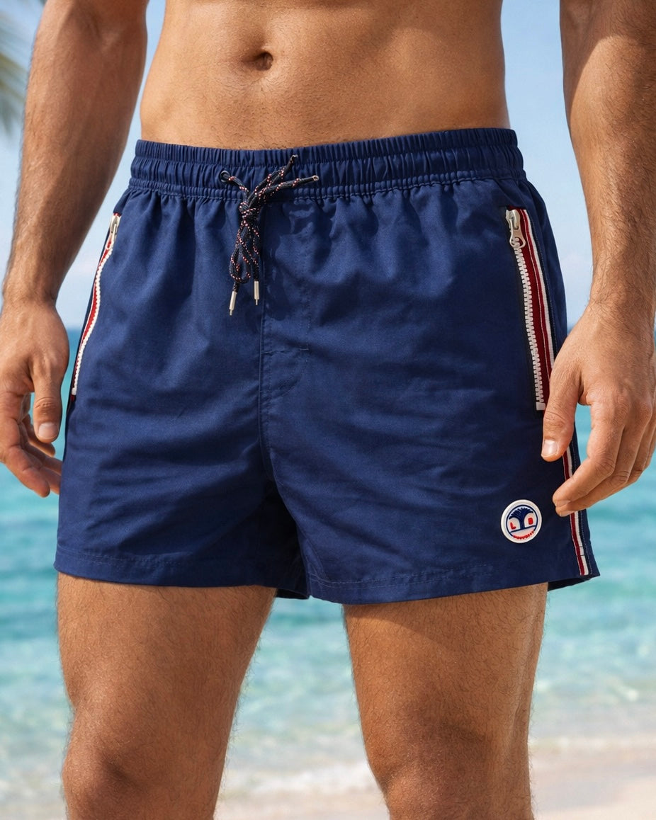 Short de bain SIGNATURE - Lagon Bleu - Unicolore