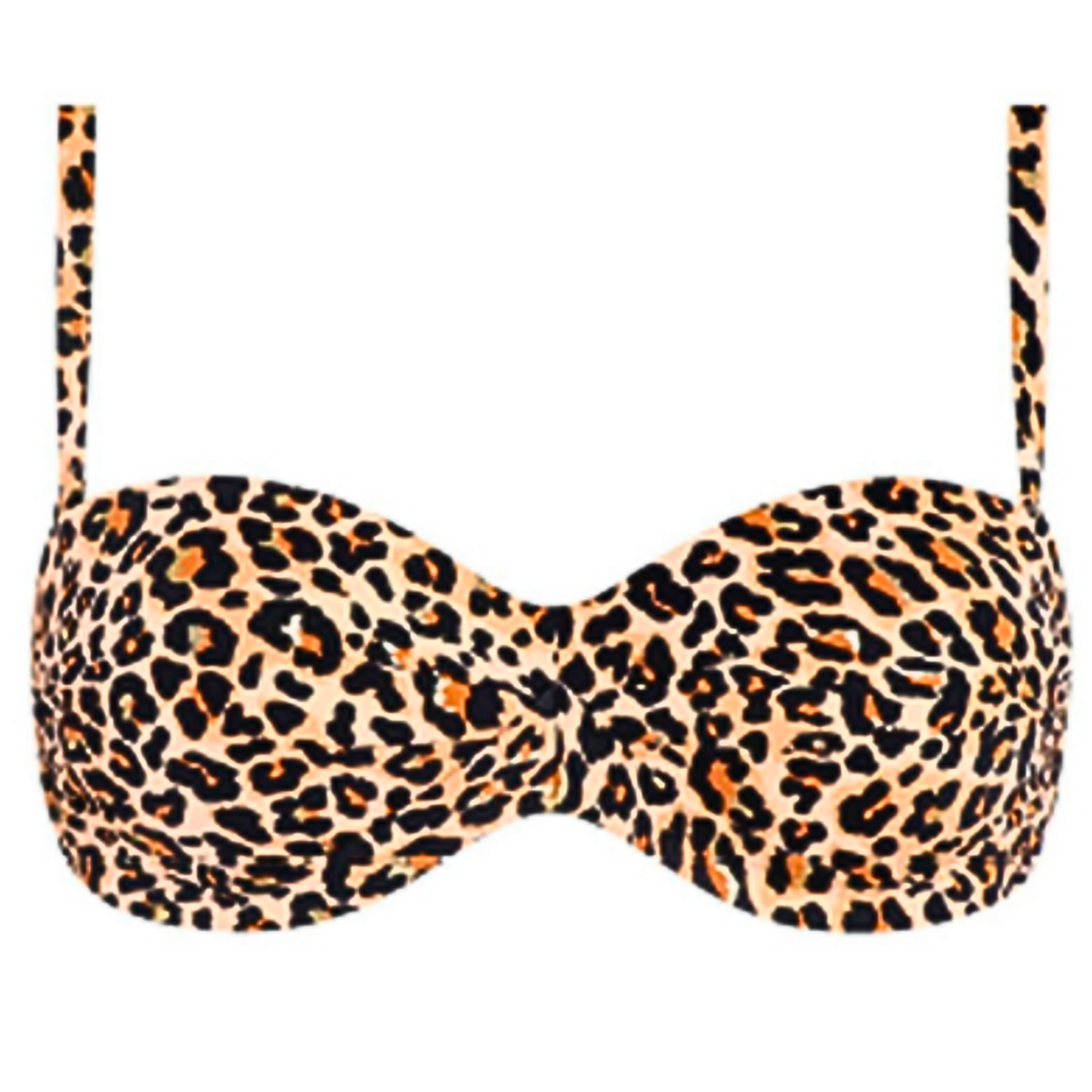 Haut maillot de bain bandeau imprimé LÉOPARD