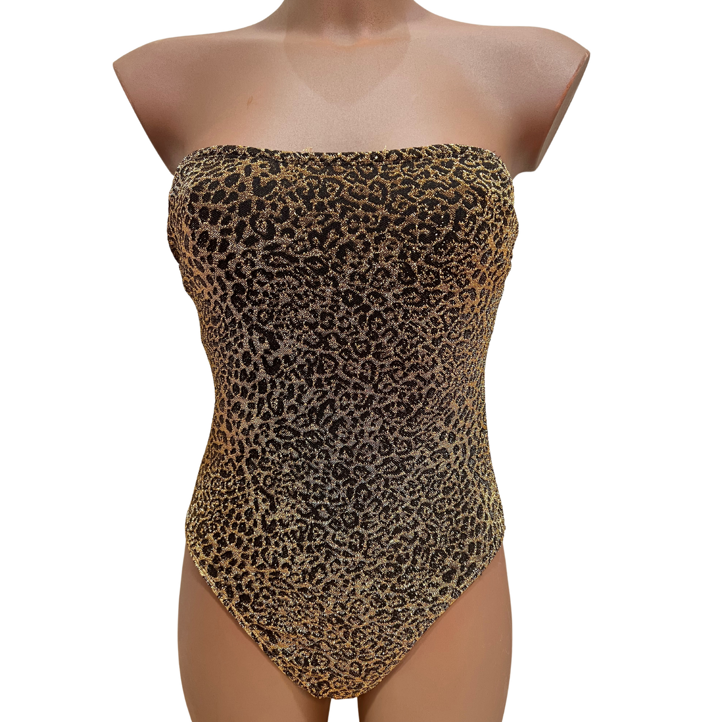 Maillot de bain 1 pièce bustier lurex Léopard LENA