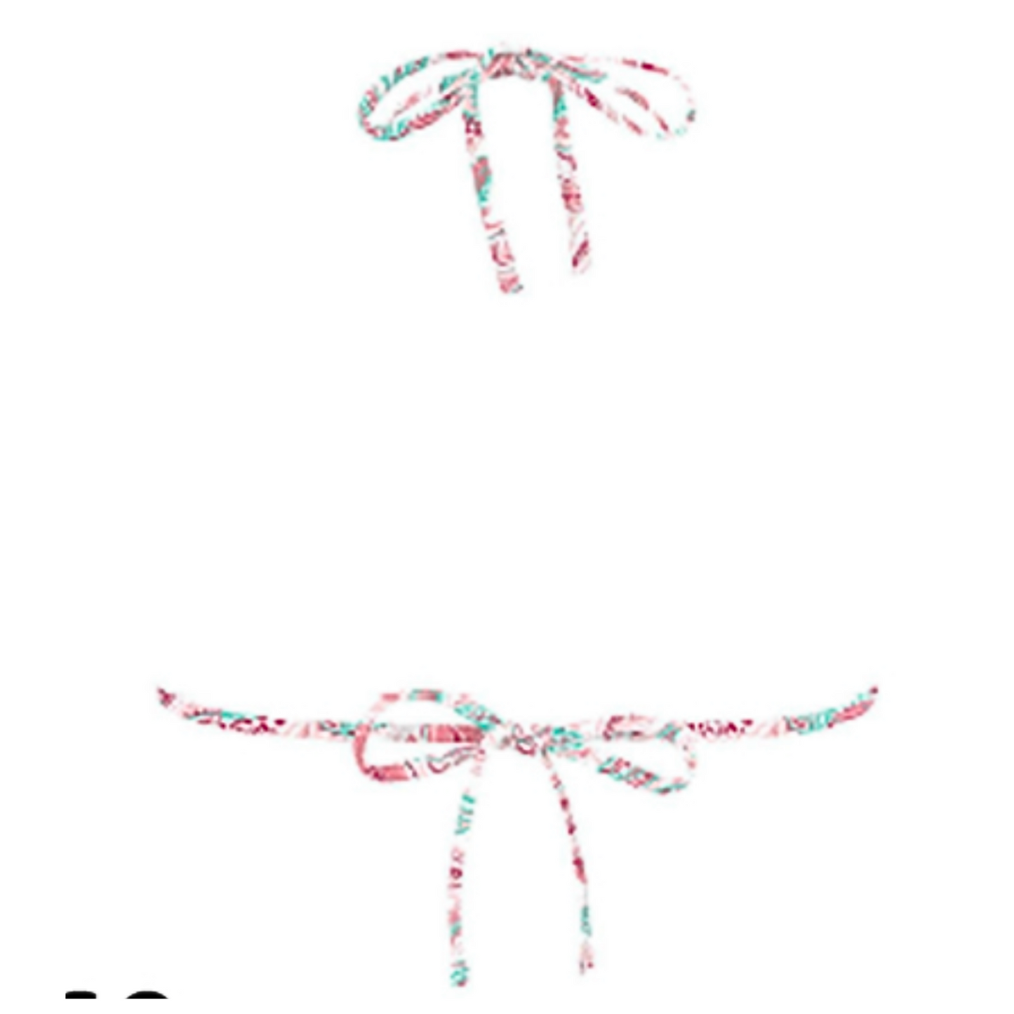 Haut maillot de bain triangle imprimé ARABESQUE
