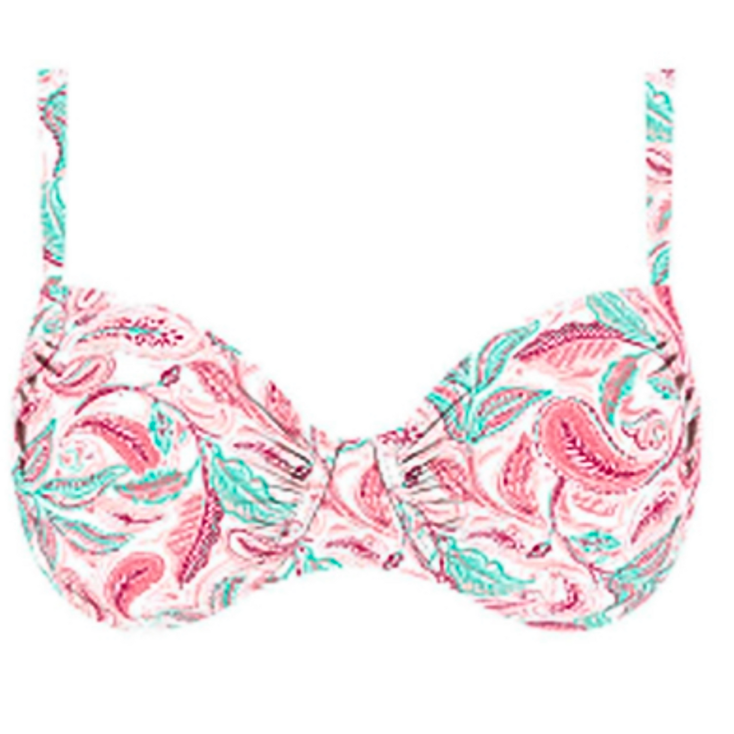 Haut maillot de bain bonnet profond imprimé ARABESQUE