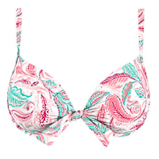 Haut maillot de bain balconnet imprimé ARABESQUE