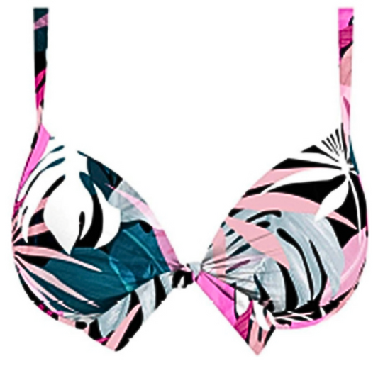 Haut maillot de bain balconnet imprimé EXOTIQUE