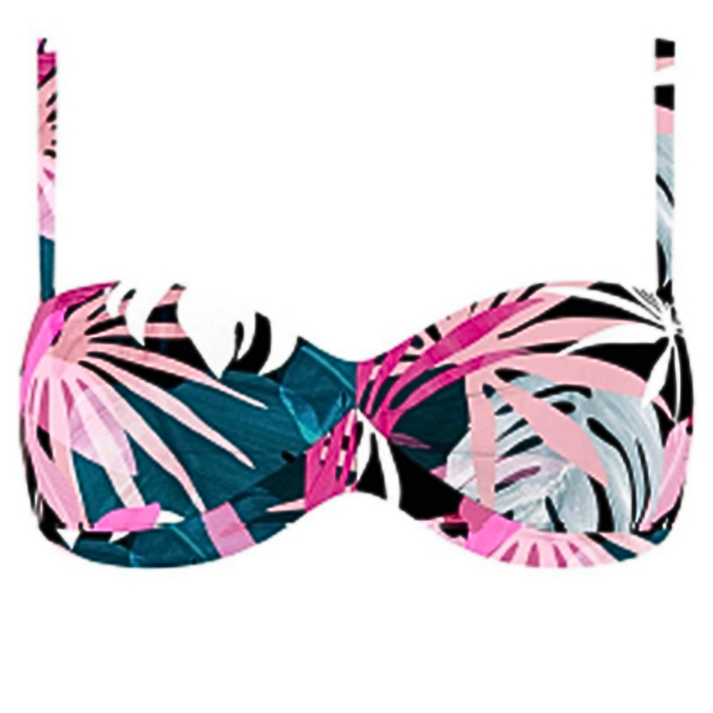 Haut maillot de bain bandeau imprimé EXOTIQUE