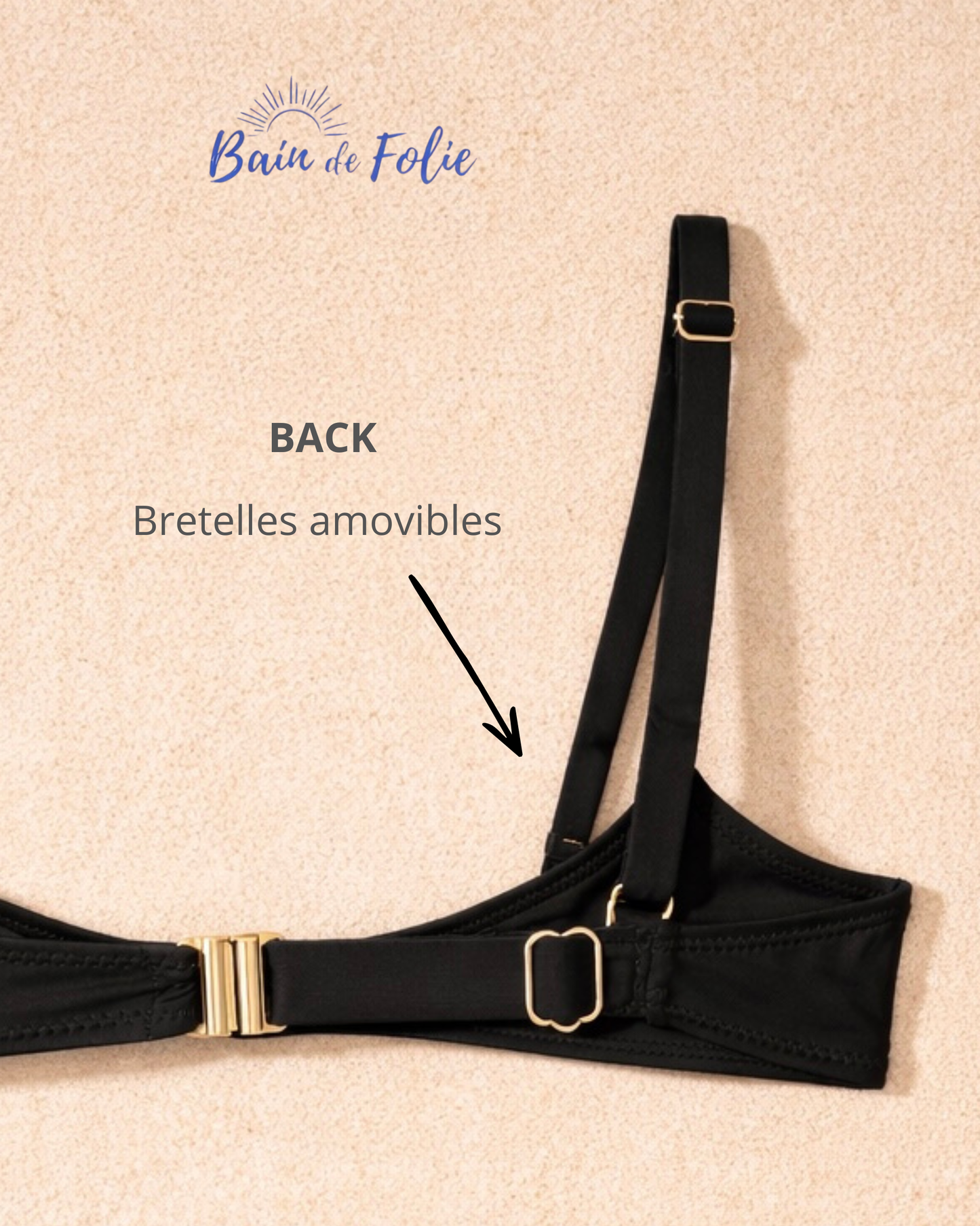 Haut Bandeau à coque - Bain de folie - Blanc