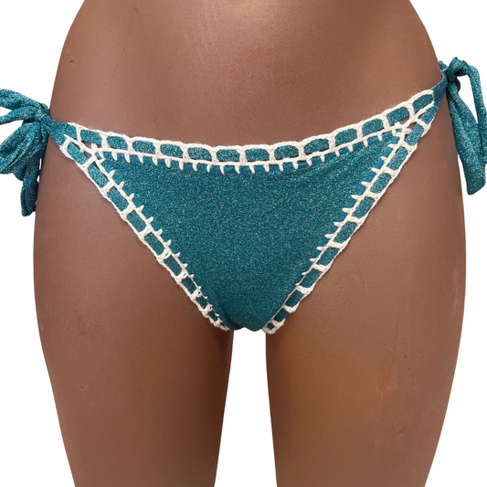 Bas maillot de bain 2pièces culotte noué crochet ADOM