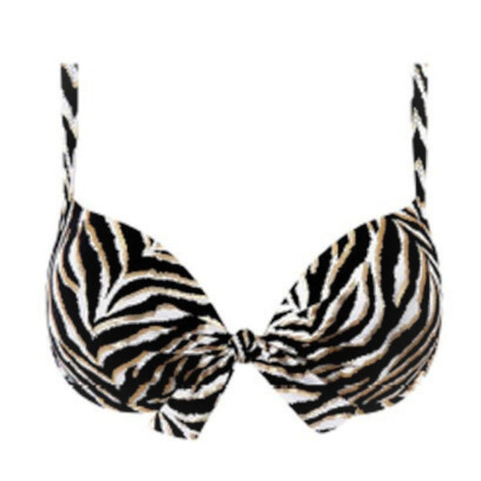Haut maillot de bain balconnet imprimé ZÈBRE
